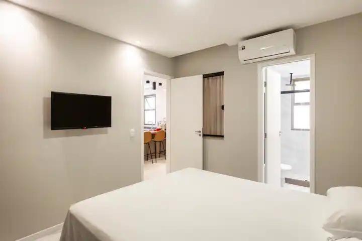 Estudio Aconchegante Frontal Praia Barra - 2 Suites 리오데자네이루 외부 사진